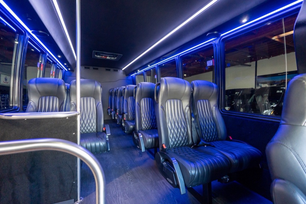 Executive bus interior